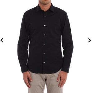 Burberry Long Sleeve Casual Dress Shirt Black size Small fit